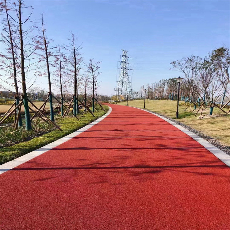 彩色陶瓷颗粒防滑路面